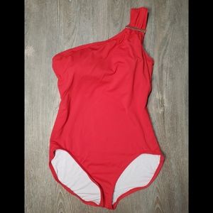 Michael Kors One Piece Swimsuit One Shoulder